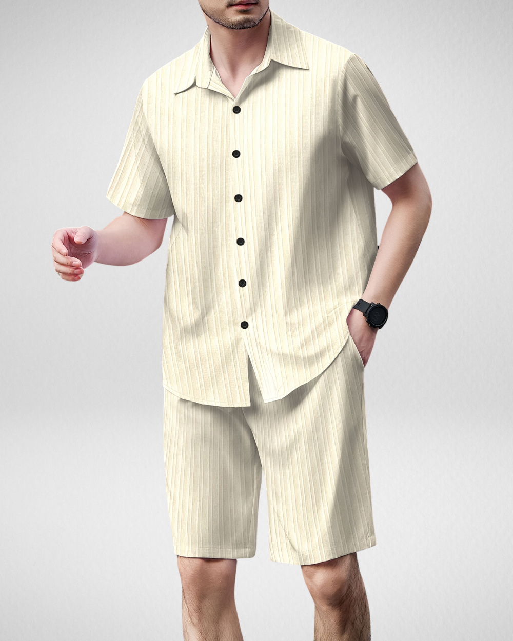 Heren Zomerset - Overhemd & Shorts - Luchtig