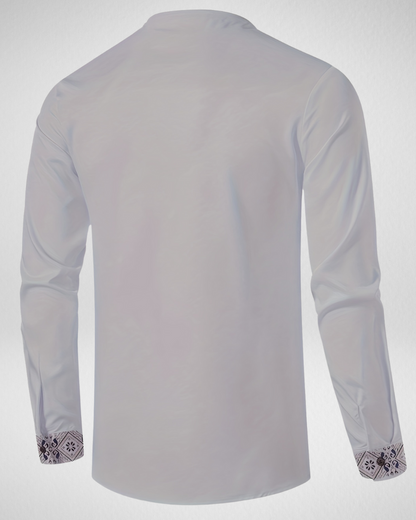 Bohemian Heren Overhemd – Borduursel – Ademend