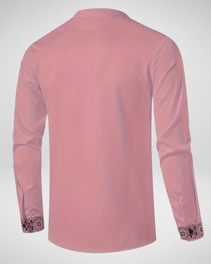 Bohemian Heren Overhemd – Borduursel – Ademend