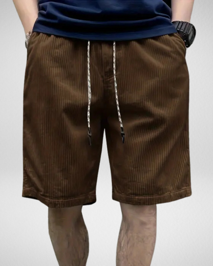 Heren Corduroy Shorts – Elastische Tailleband - Zomer