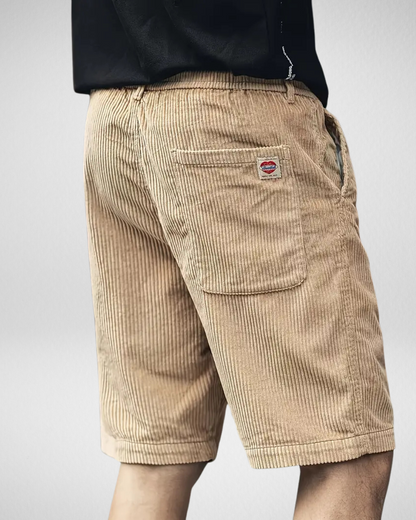 Heren Corduroy Shorts – Elastische Tailleband - Zomer