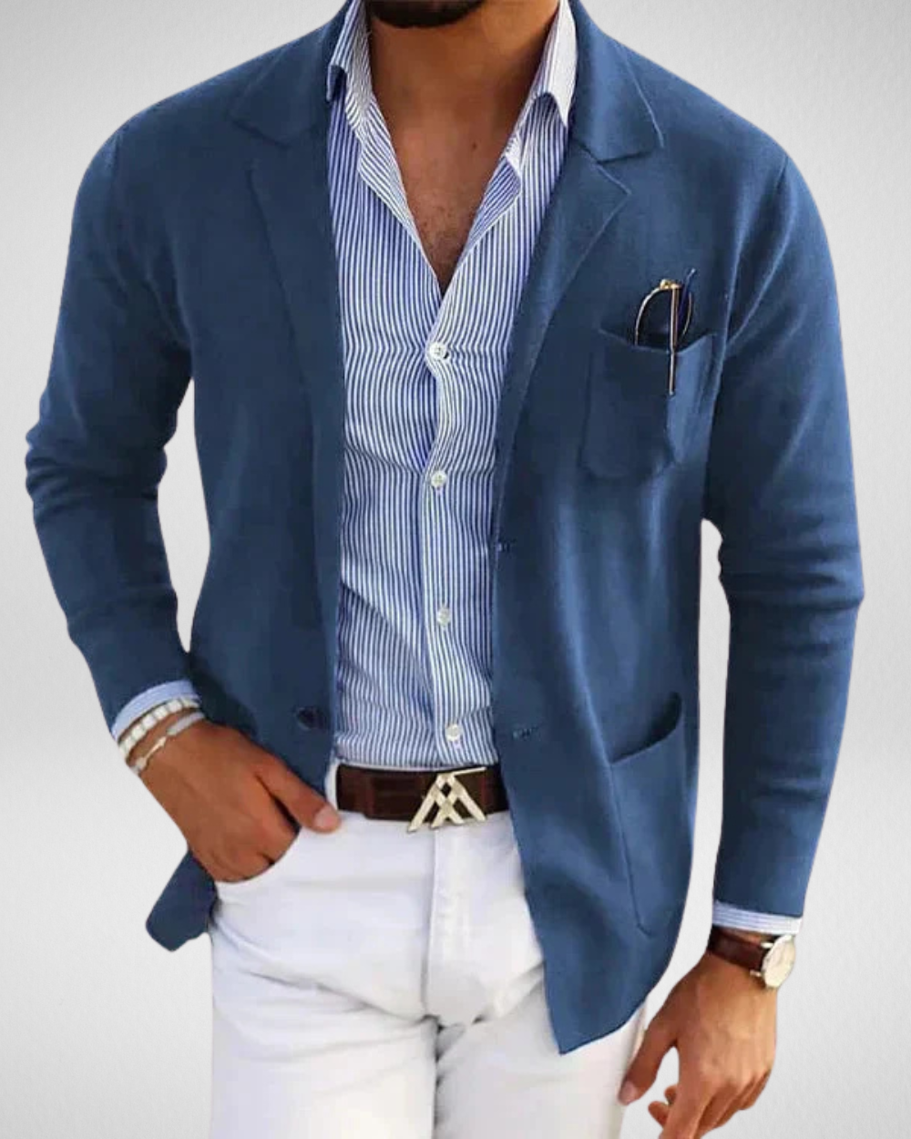 Heren Slim Fit Blazer – Casual Chic - Zomer