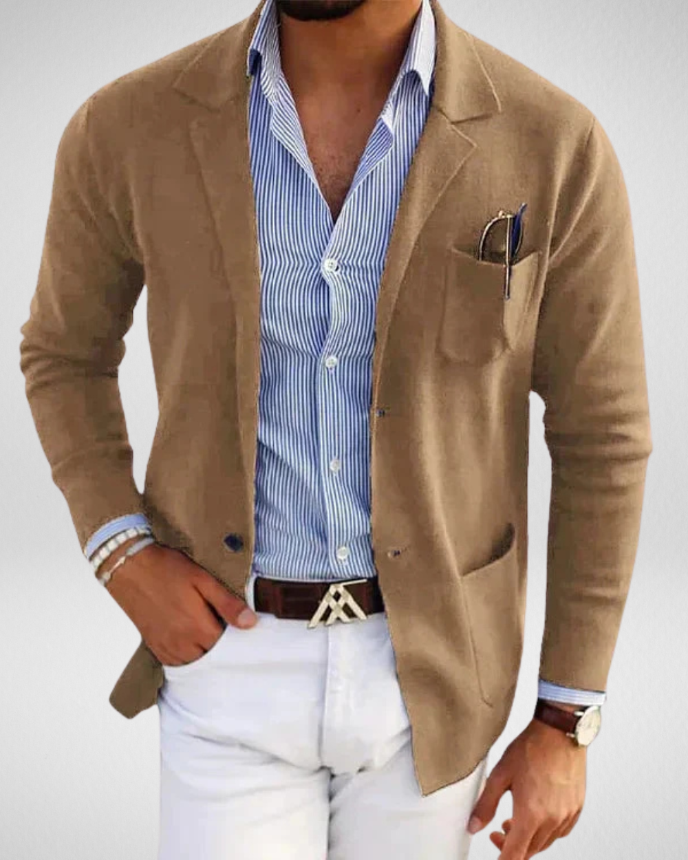Heren Slim Fit Blazer – Casual Chic - Zomer