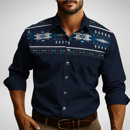 Cowboy Overhemd Heren – Aztec Motief – Western Shirt