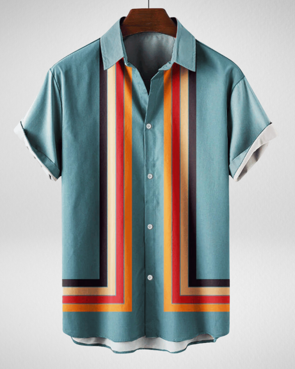 Retro Overhemd Heren – Korte Mouwen – Vintage