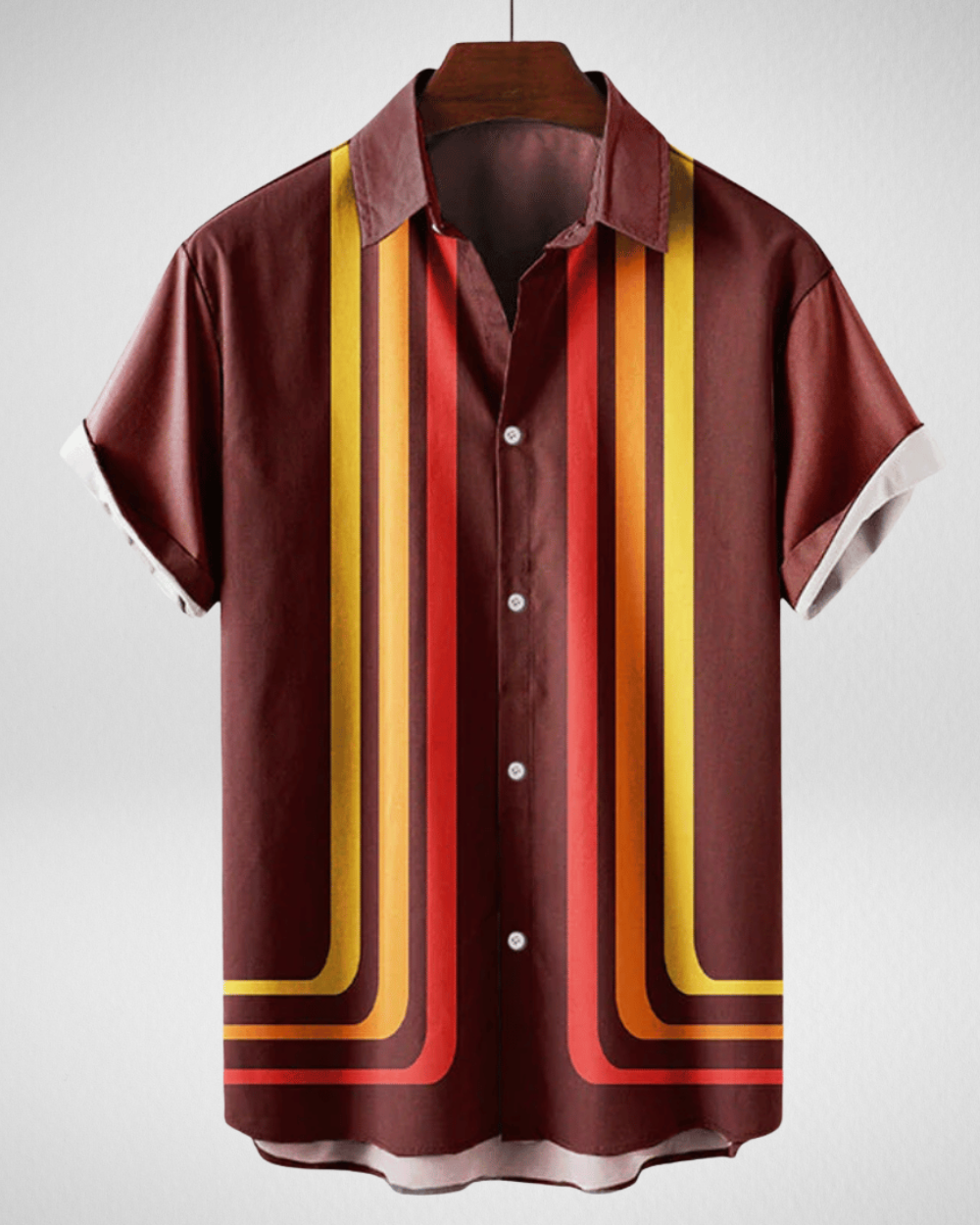Retro Overhemd Heren – Korte Mouwen – Vintage