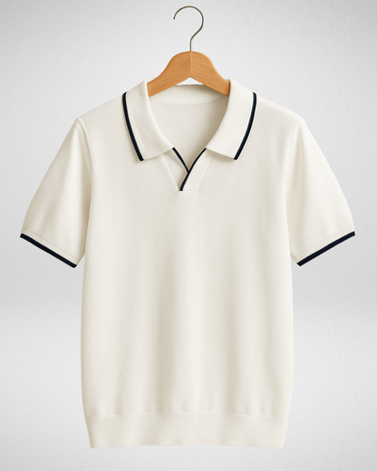 Heren Gebreide Zomer Polo - Tijdloos - Luchtig