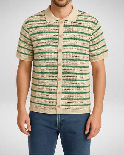 Gehaakt Zomer Shirt - Overhemd - Korte Mouwen