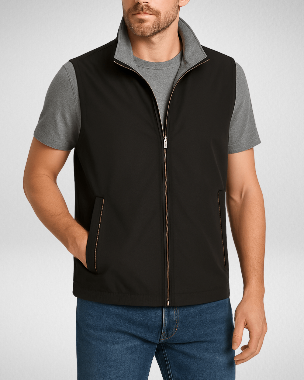 Heren Bodywarmer  – Sportief Mouwloos Vest - Lente & Zomer