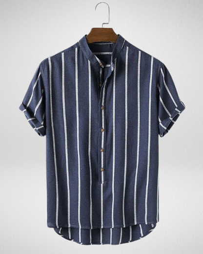 Heren Gestreepte Zomerset - Overhemd en Shorts - Luchtig