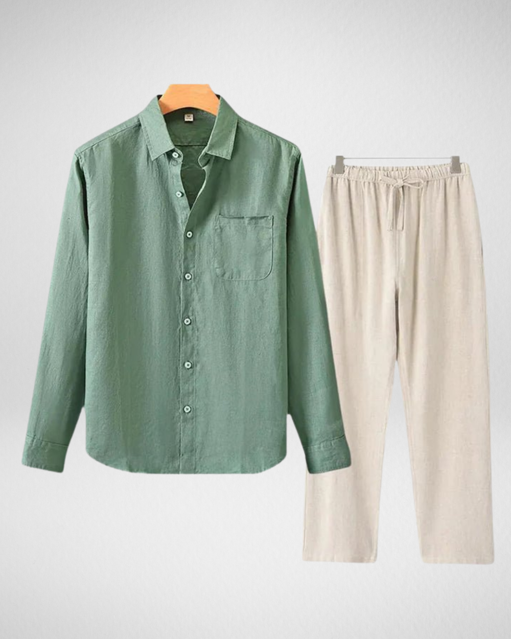 Zomer 2-Delige Set - Zomerse Look - Overhemd & Broek