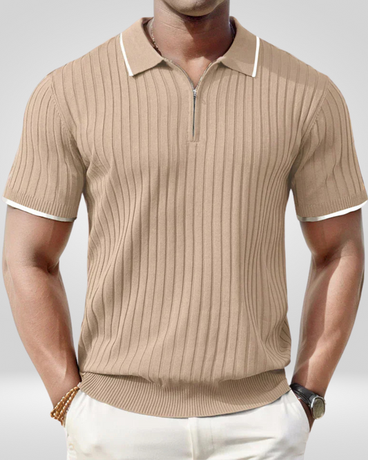 Zomer Polo Heren – Stijlvol - Korte Mouwen & Ritssluiting