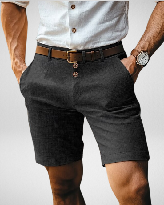 Elegante Zomershort Heren – Slim Fit met Riemlussen