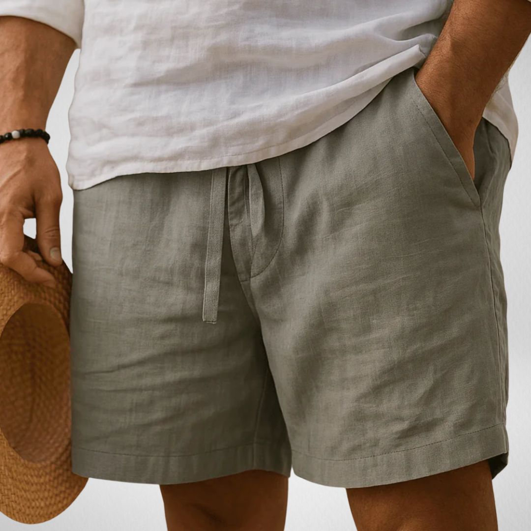 Heren Korte Broek Zomer - Linnen-look