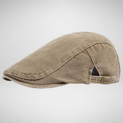 Denim Flat Cap Heren – Gatsby Stijl - Verstelbare Band