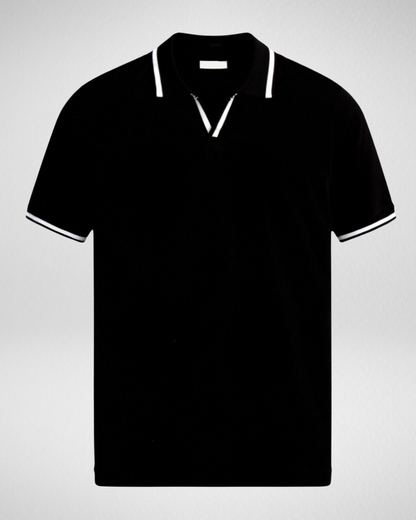 Heren Gebreide Polo - Korte Mouwen – Old Money Stijl