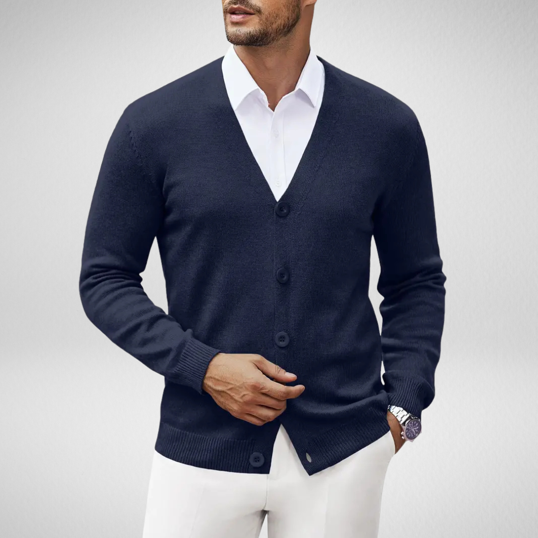 Gebreid Vest voor Heren – met Knopen - Cardigan