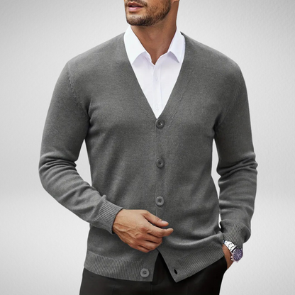 Gebreid Vest voor Heren – met Knopen - Cardigan