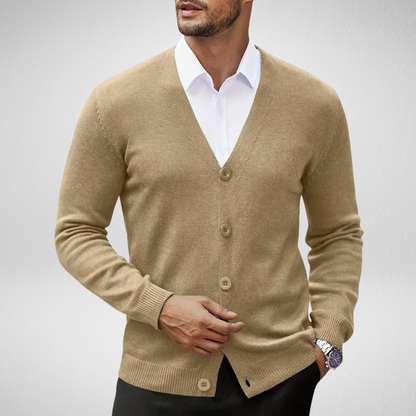 Gebreid Vest voor Heren – met Knopen - Cardigan