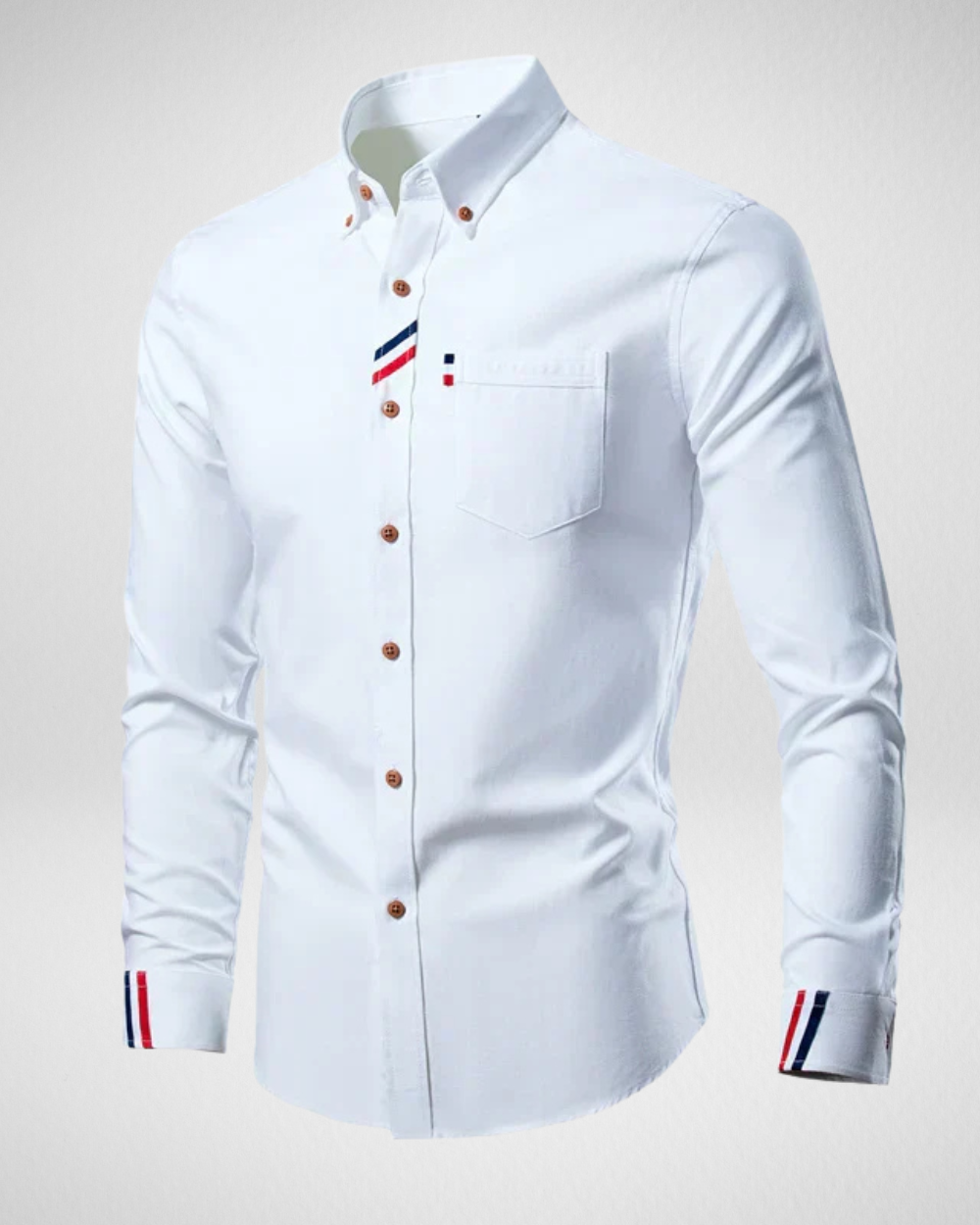 Heren Overhemd – met Borstzak – Casual & Zakelijk