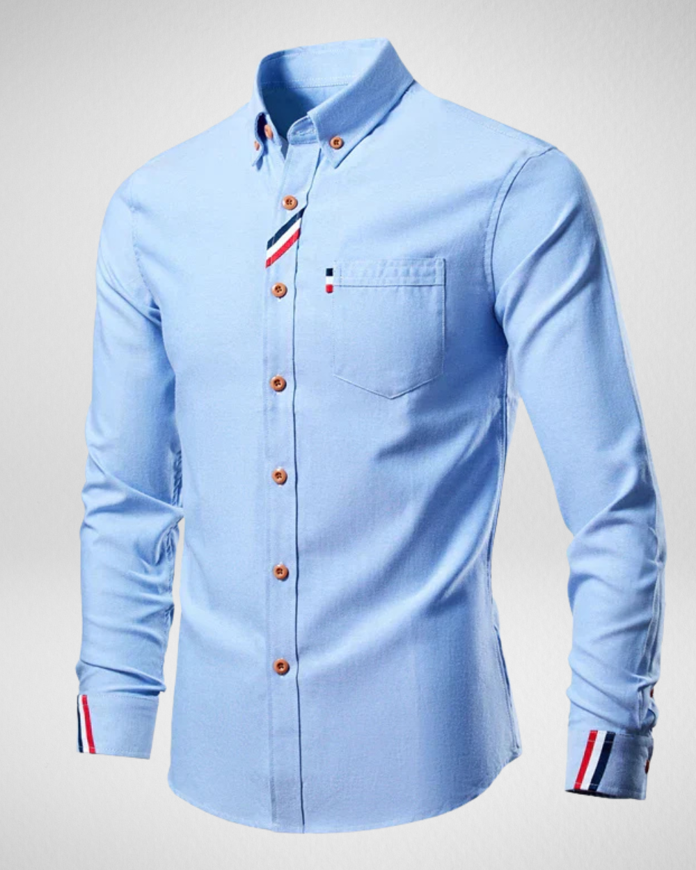 Heren Overhemd – met Borstzak – Casual & Zakelijk