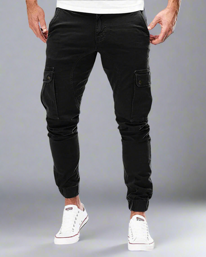 Heren Jogger Cargo Broek – Slim Fit met Trekkoord