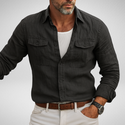 Casual Overhemd Heren –  Ademend & Comfortabel - Lange Mouwen