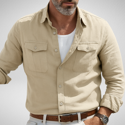 Casual Overhemd Heren –  Ademend & Comfortabel - Lange Mouwen