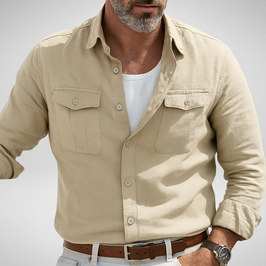 Casual Overhemd Heren –  Ademend & Comfortabel - Lange Mouwen