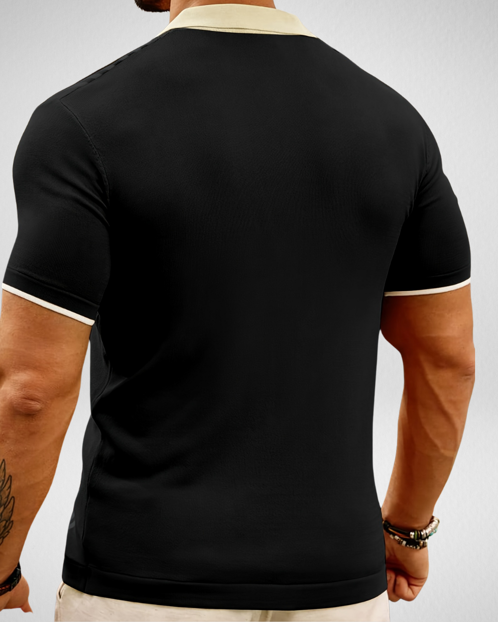 Gebreid Heren Shirt Zomer – Overhemd - Korte Mouwen