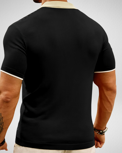 Gebreid Heren Shirt Zomer – Overhemd - Korte Mouwen