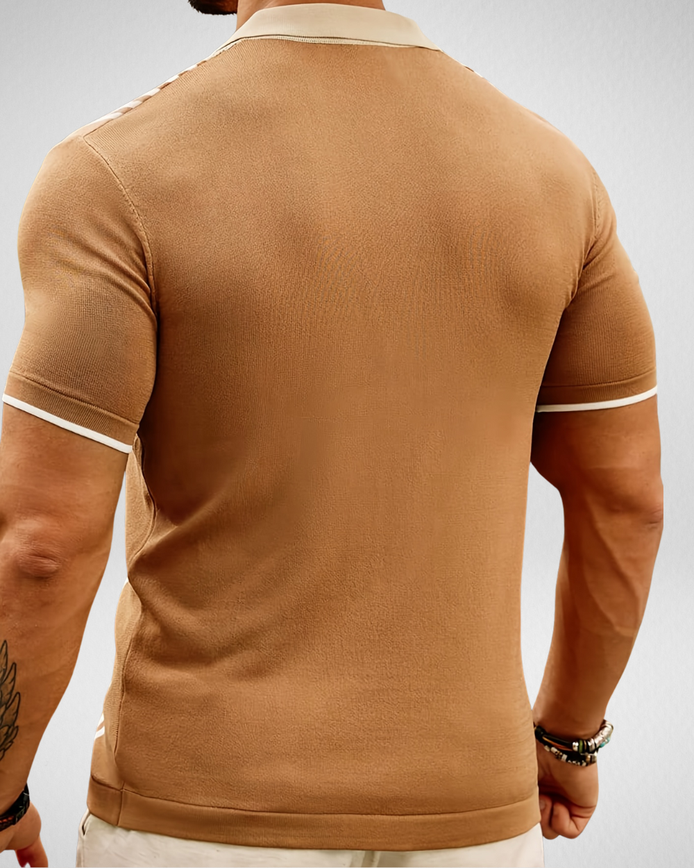 Gebreid Heren Shirt Zomer – Overhemd - Korte Mouwen