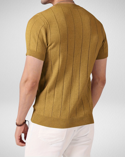 Gebreide Zomer Top - T-Shirt - Korte Mouwen