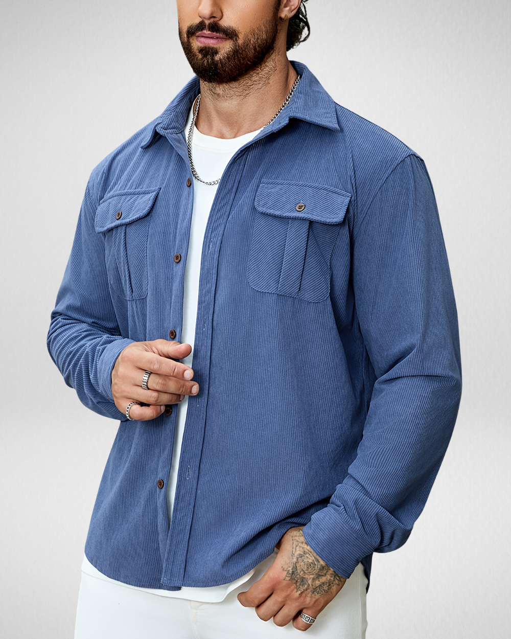 Overshirt Heren - Casual - Overhemd Lange Mouwen