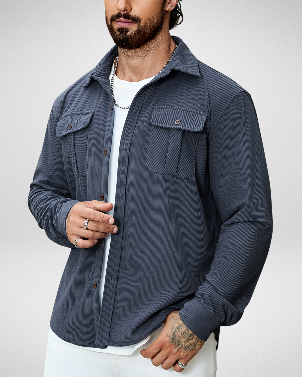 Overshirt Heren - Casual - Overhemd Lange Mouwen