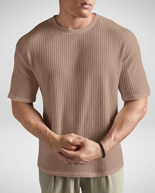 Heren Zomer Shirt - Gebreid - Oversized