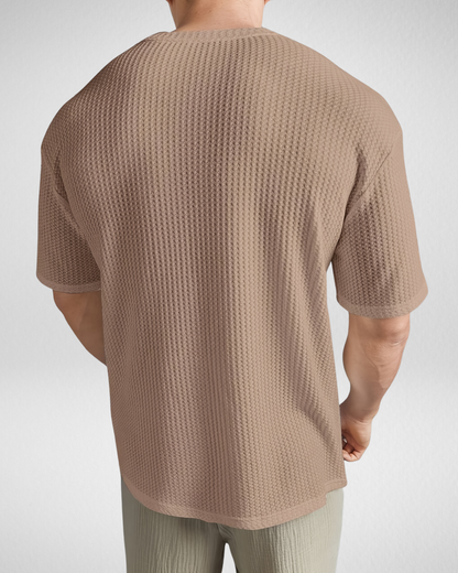 Heren Zomer Shirt - Gebreid - Oversized