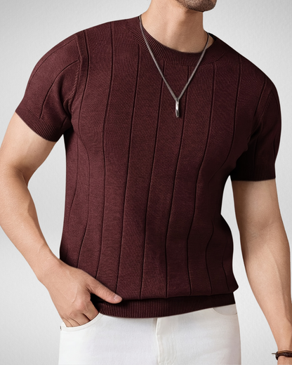 Gebreid T-shirt met Strepen - Zomer