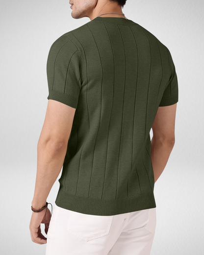 Gebreid T-shirt met Strepen - Zomer