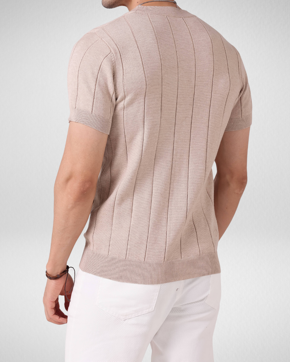 Gebreid T-shirt met Strepen - Zomer