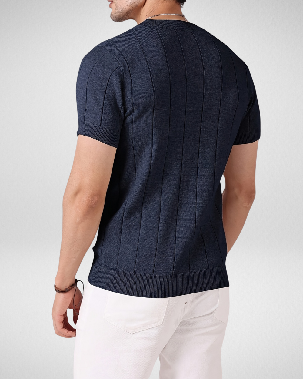 Gebreid T-shirt met Strepen - Zomer