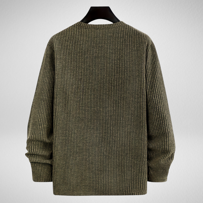 Heren Geribbelde Trui – Gebreid ontwerp – Casual herfst stijl