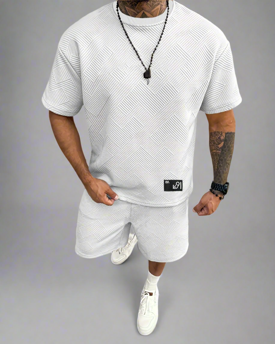 Heren Zomerset – Structuur Gebreid – Casual Dagelijkse Look