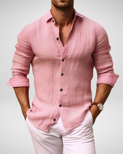 Heren Zomer Overhemd – Knoopsluiting – Tijdloze Look