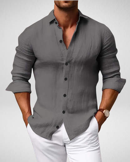 Heren Zomer Overhemd – Knoopsluiting – Tijdloze Look