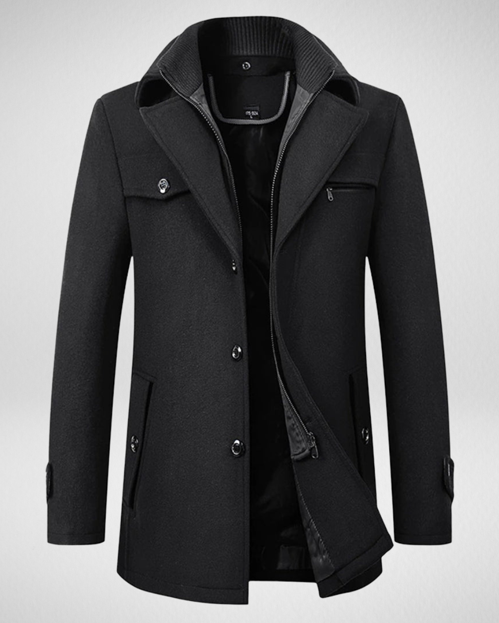 Heren Lange Winterjas – Elegante Mantel – Zakelijk & Casual