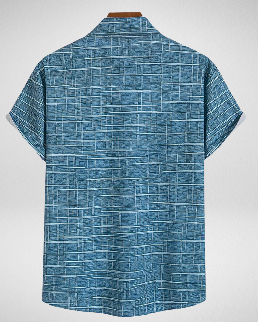 Heren Korte Mouw Overhemd – Geruit Design – Zomer