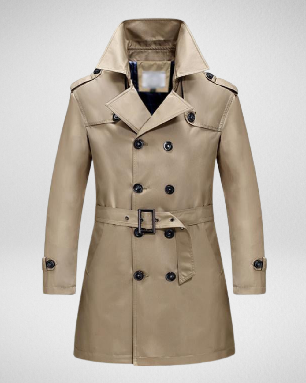 Heren Klassieke Trenchcoat – Slim Fit – Herfst