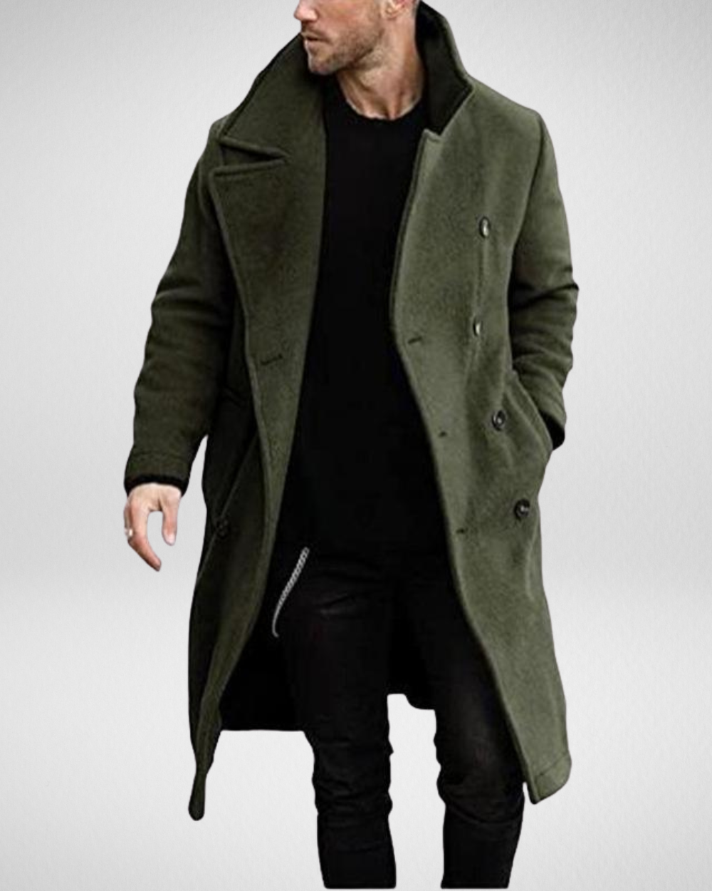 Heren Lange Jas – Stijlvol - Herfst & Winter