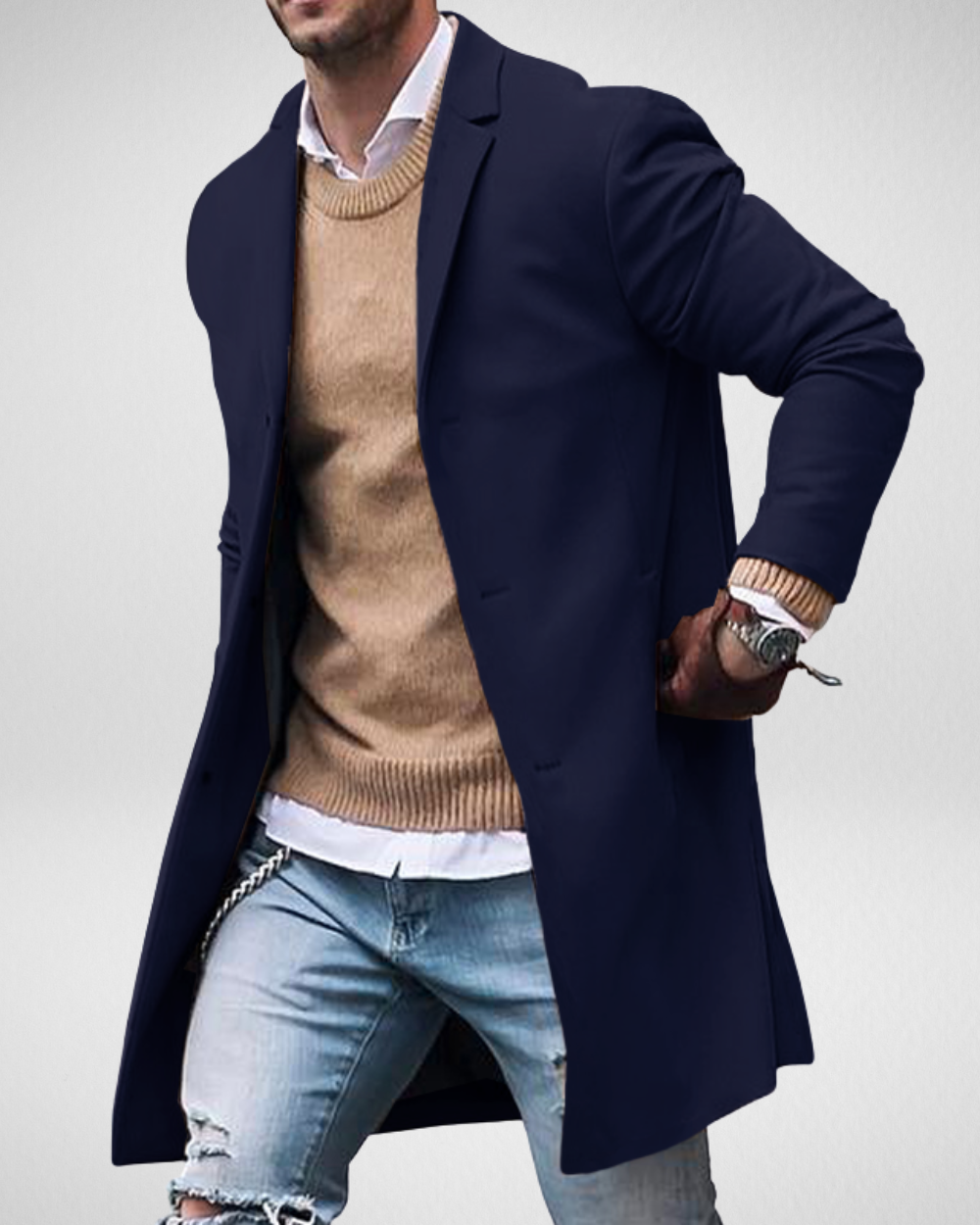 Heren Mantel – Slim Fit – Smart & Casual